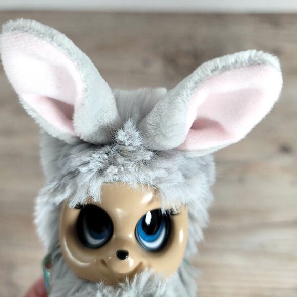 Bunny Plush Finger Puppet Fur Babies MIMI THE REBEL Move Eyes Ears Moose Toys - Picture 3 of 8